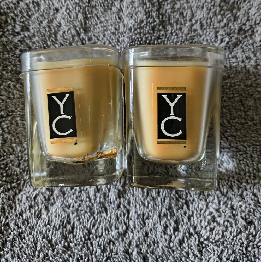 Yankee Candle Set Of Two Mini Candle Jars Scent Vanilla Sandalwood Relaxation